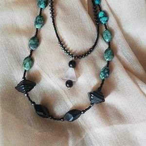 Hand-Beaded Boho Necklace